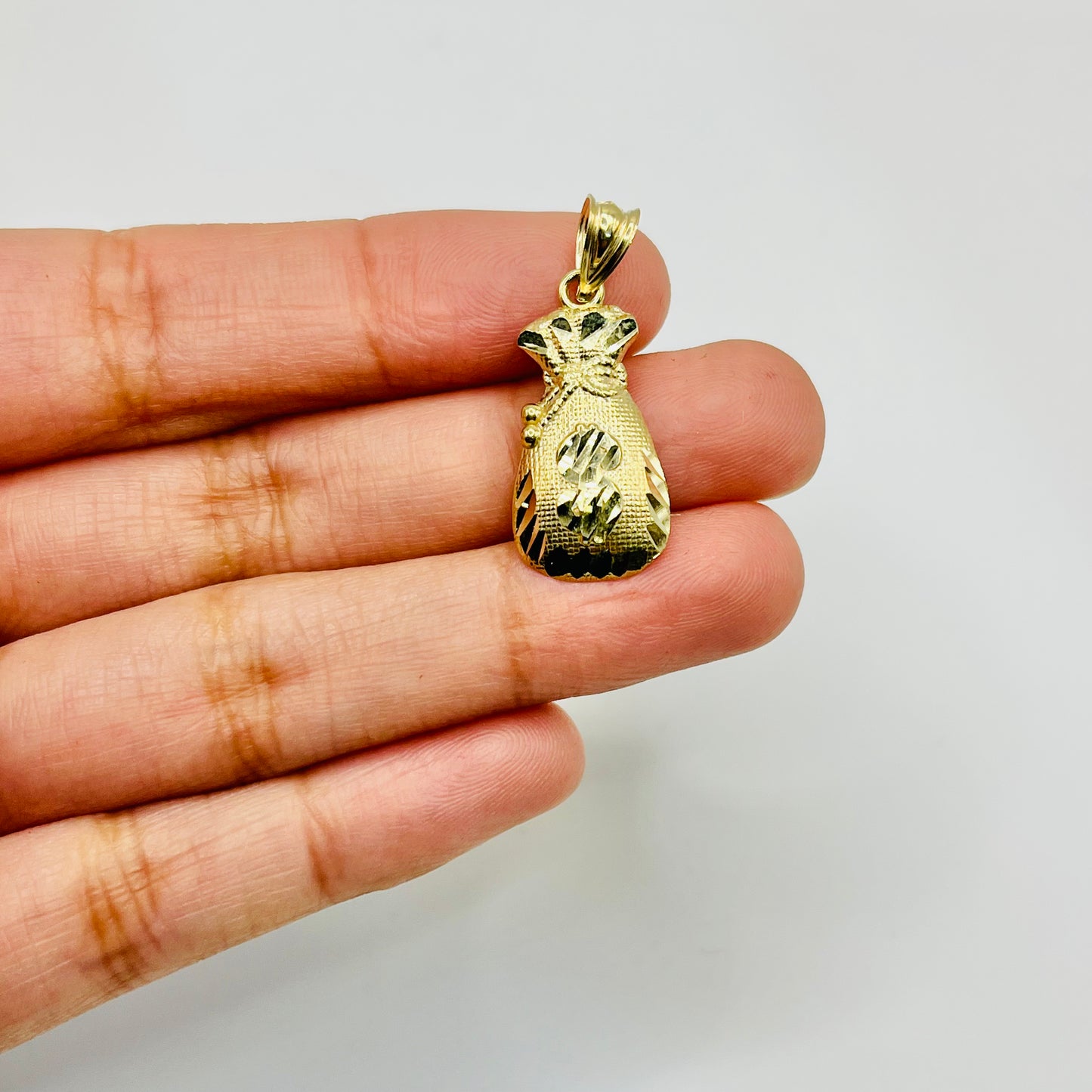 10K Gold Moneybag Charm (small)