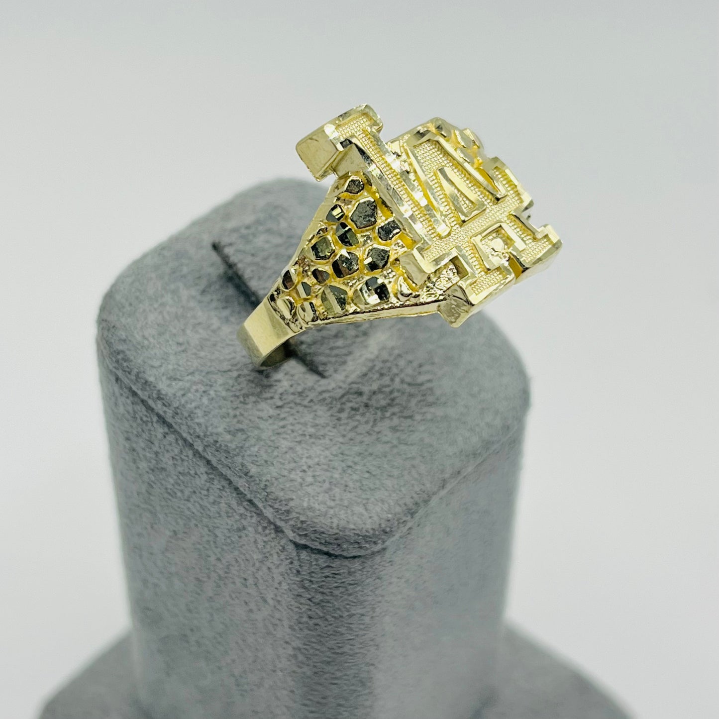 10k Gold LA Nugget Ring (LARGE)
