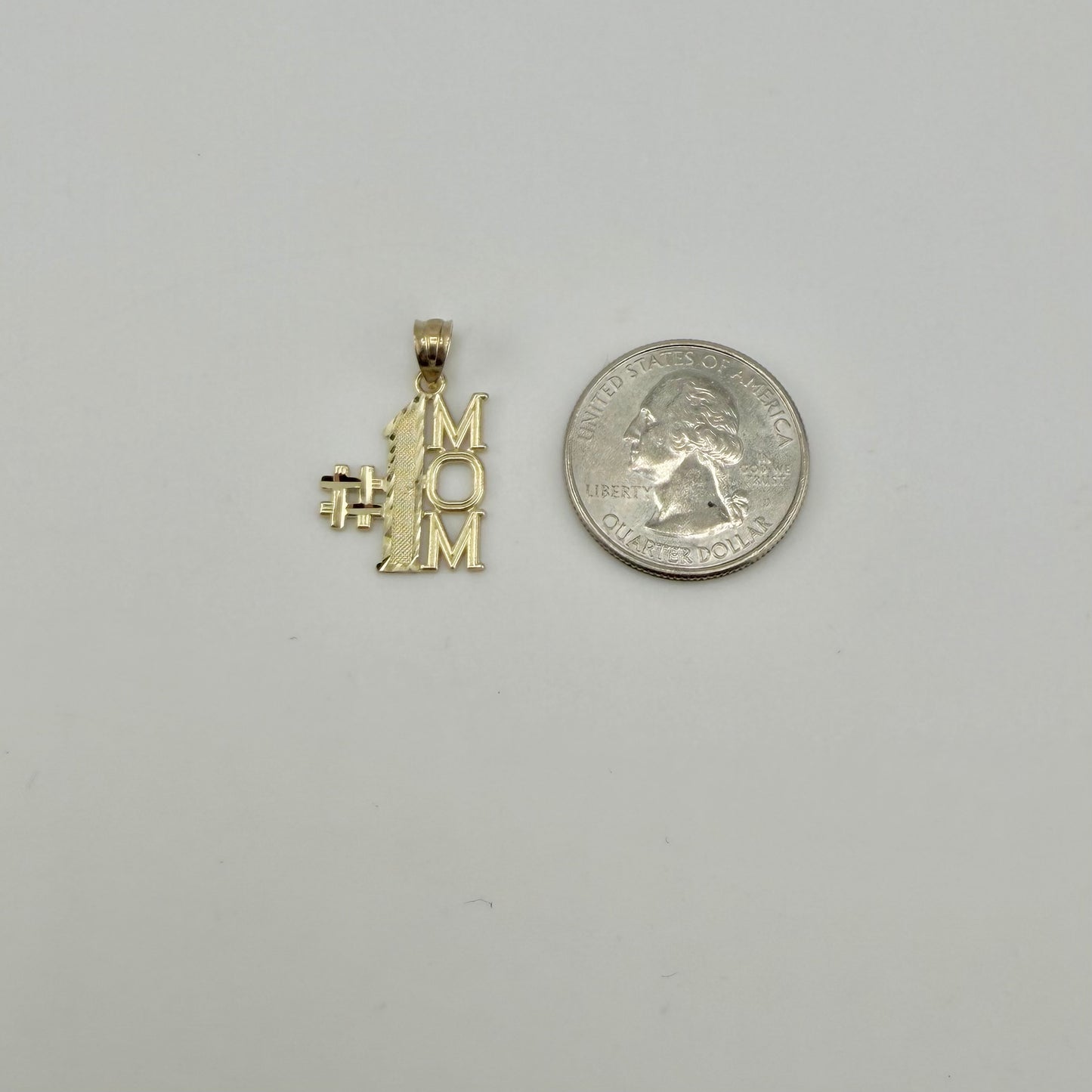 10k Gold #1 Mom Charm
