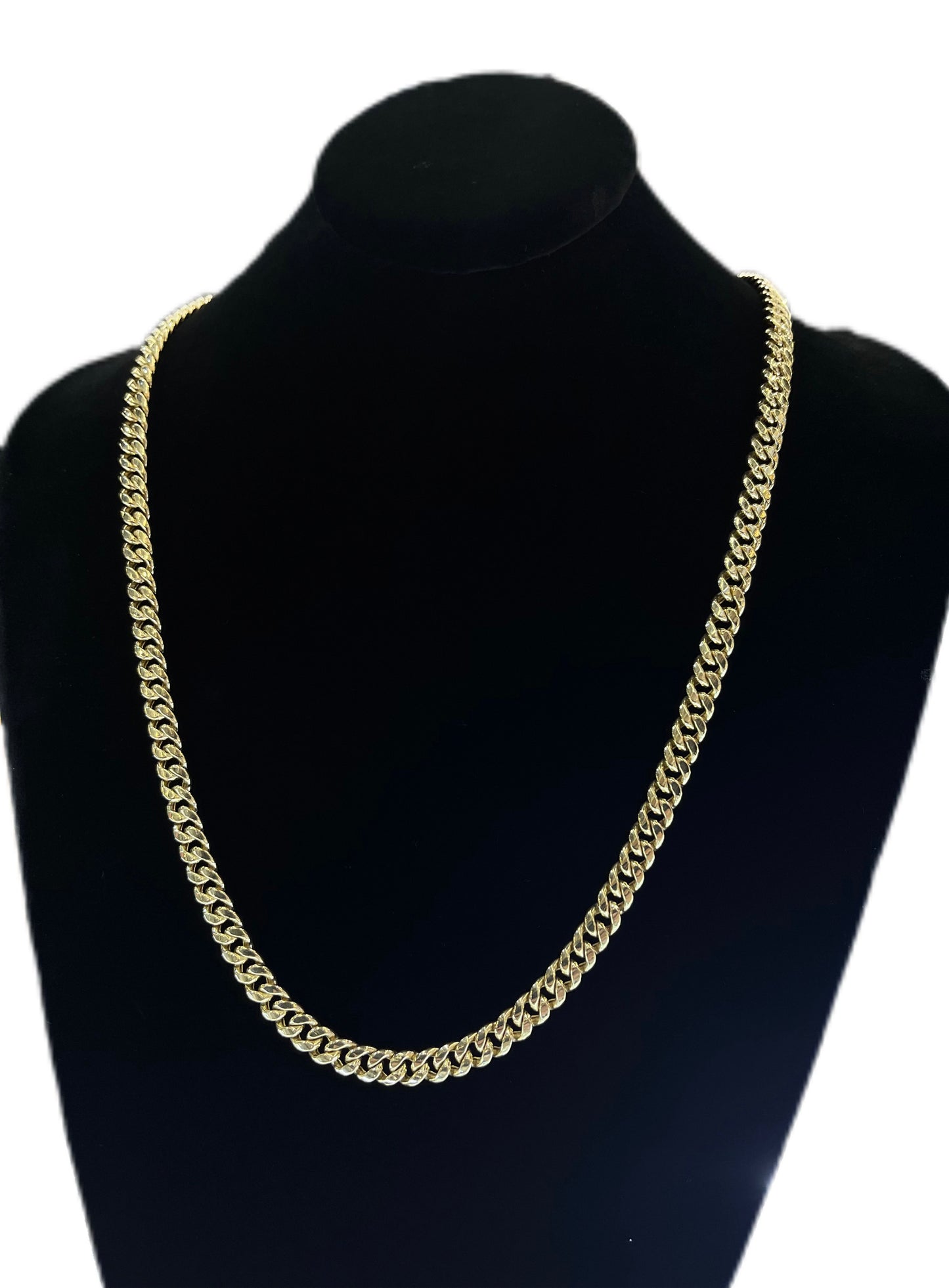 10K GOLD 5.5mm HOLLOW MIAMI CUBAN CHAIN