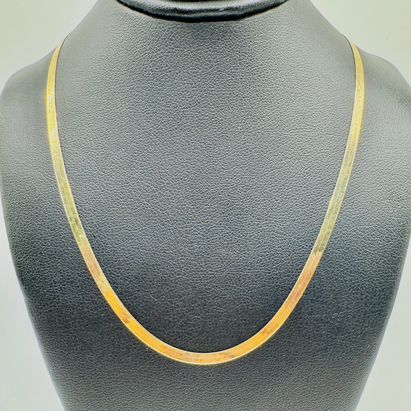 10K Gold 4mm Herringbone Chain