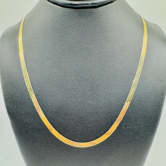 10K Gold 4mm Herringbone Chain