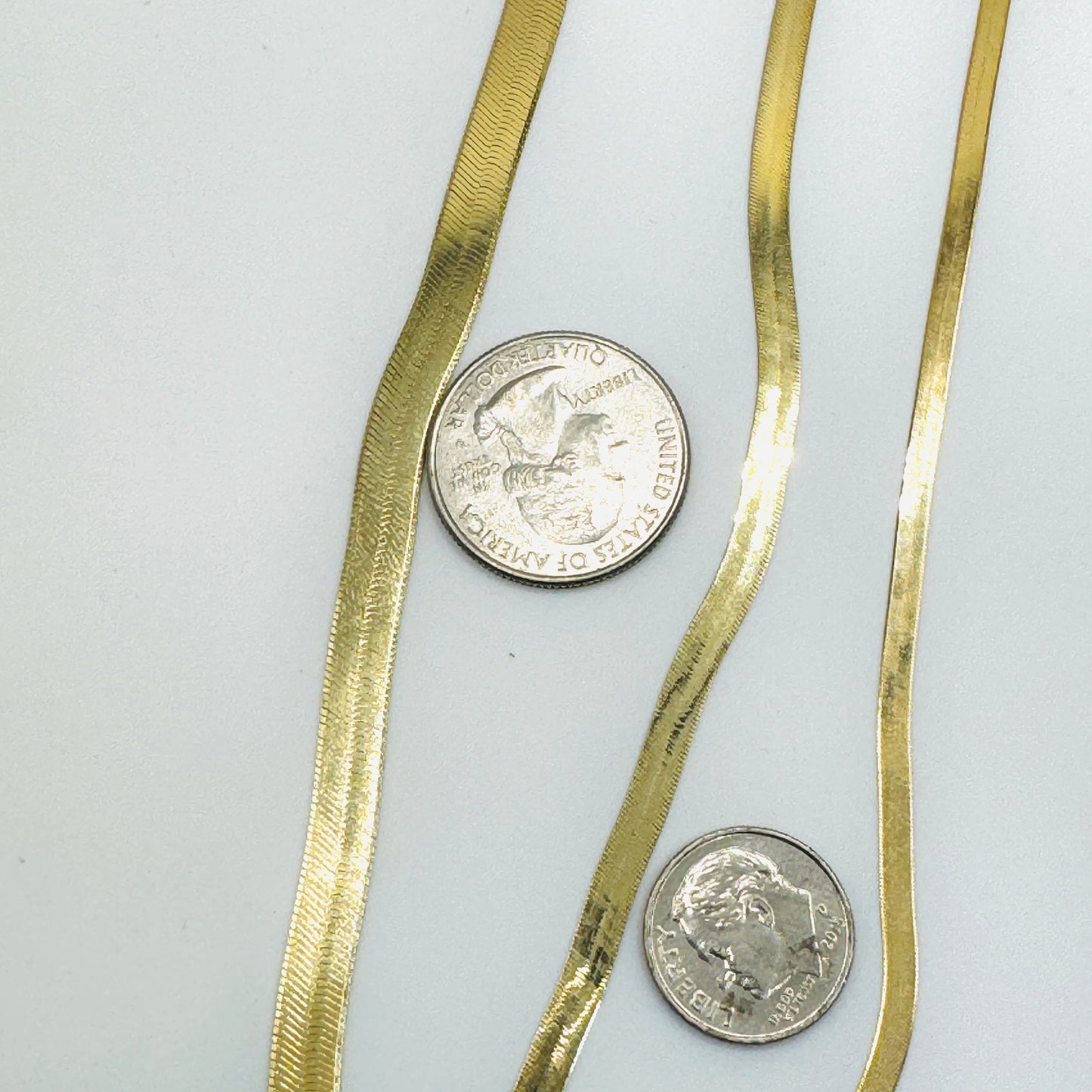 10K Gold 6mm Herringbone Chain