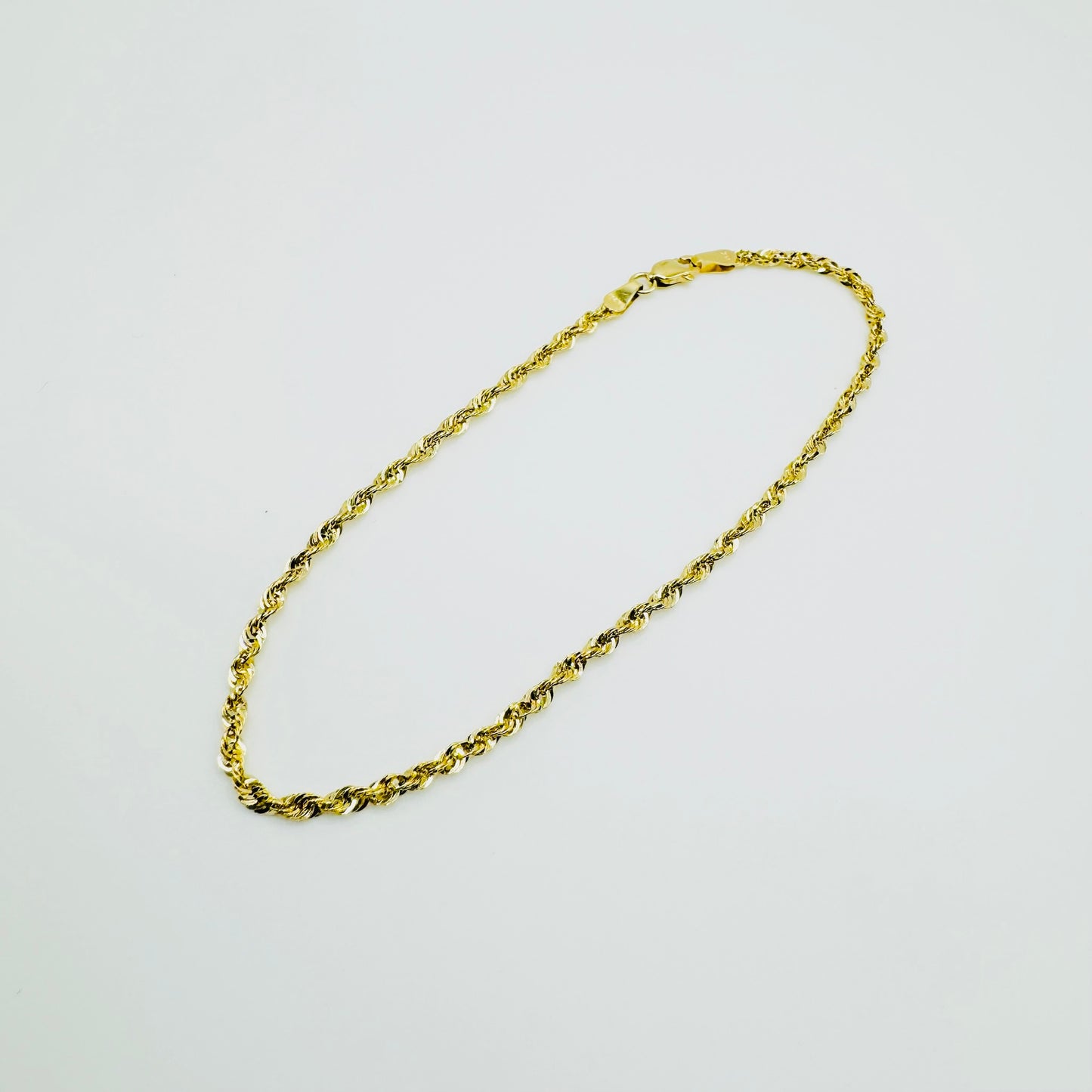 14K Gold Rope Bracelet 2.5MM