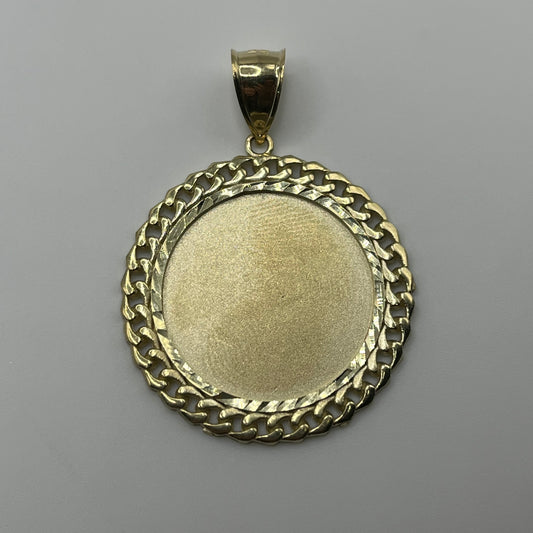10k Gold Cuban Picture Pendant (Med)