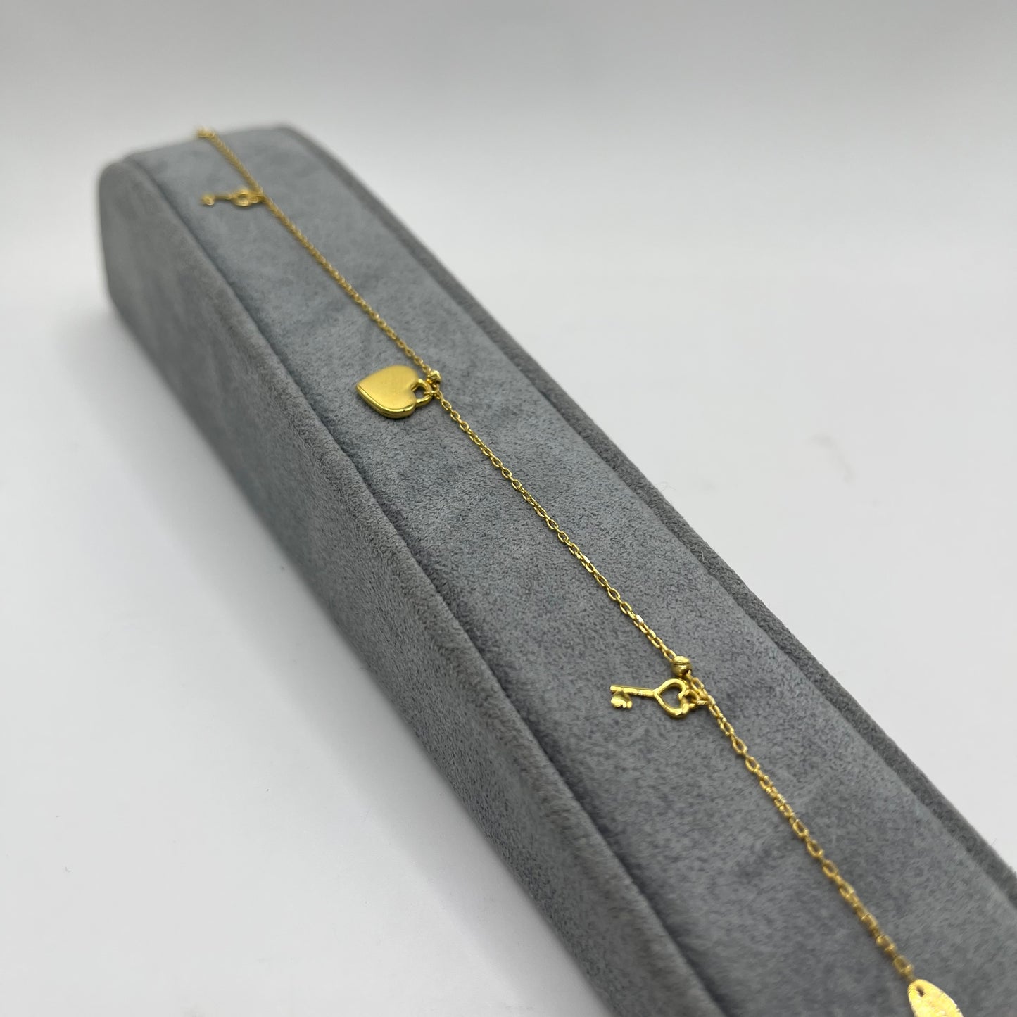 10k Gold Designer Bracelet - Locked in Love