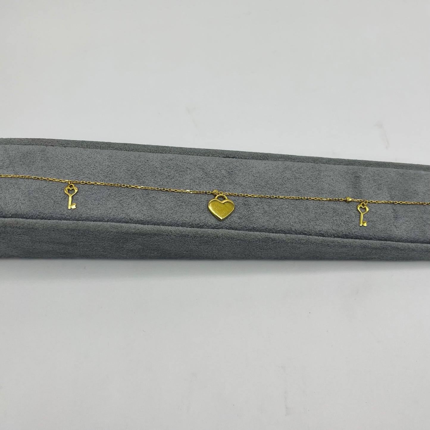 10k Gold Designer Bracelet - Locked in Love