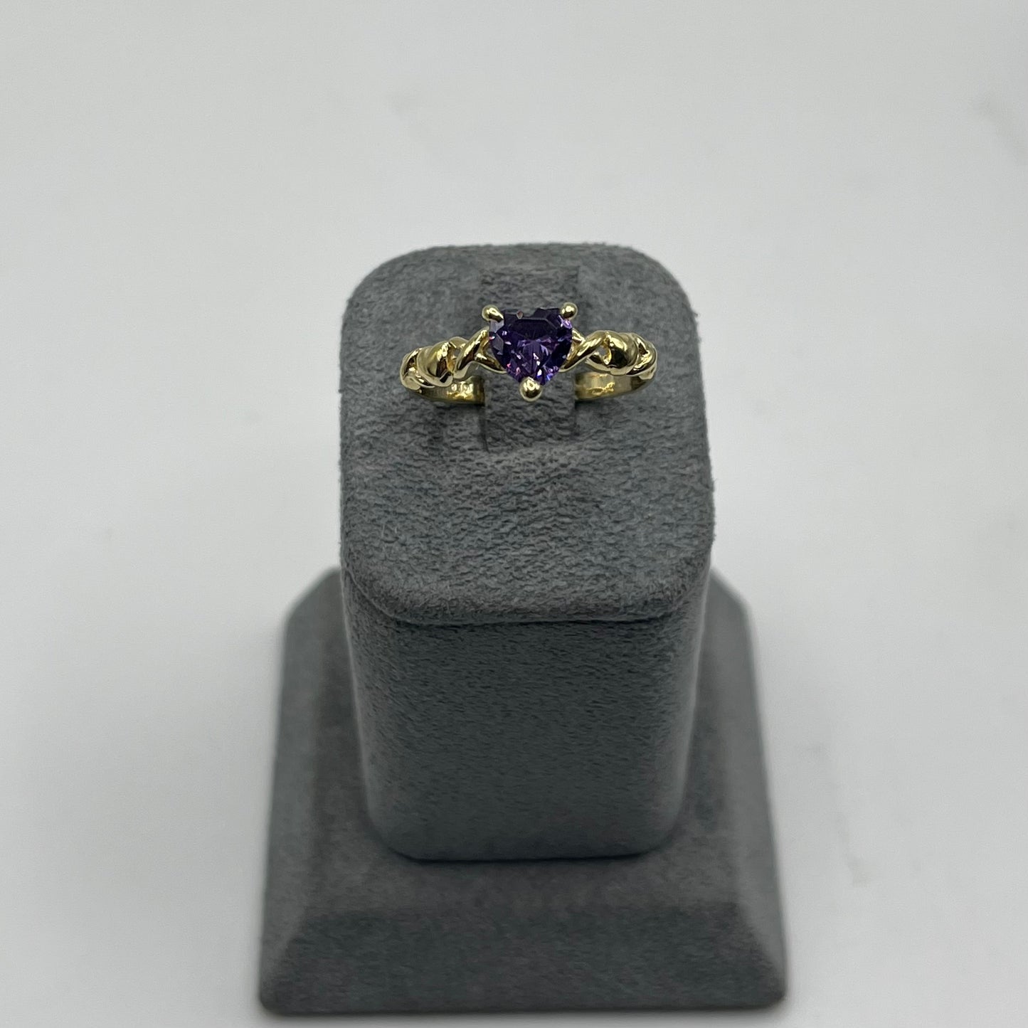 10k Gold Full of Love Cz Stone Ring