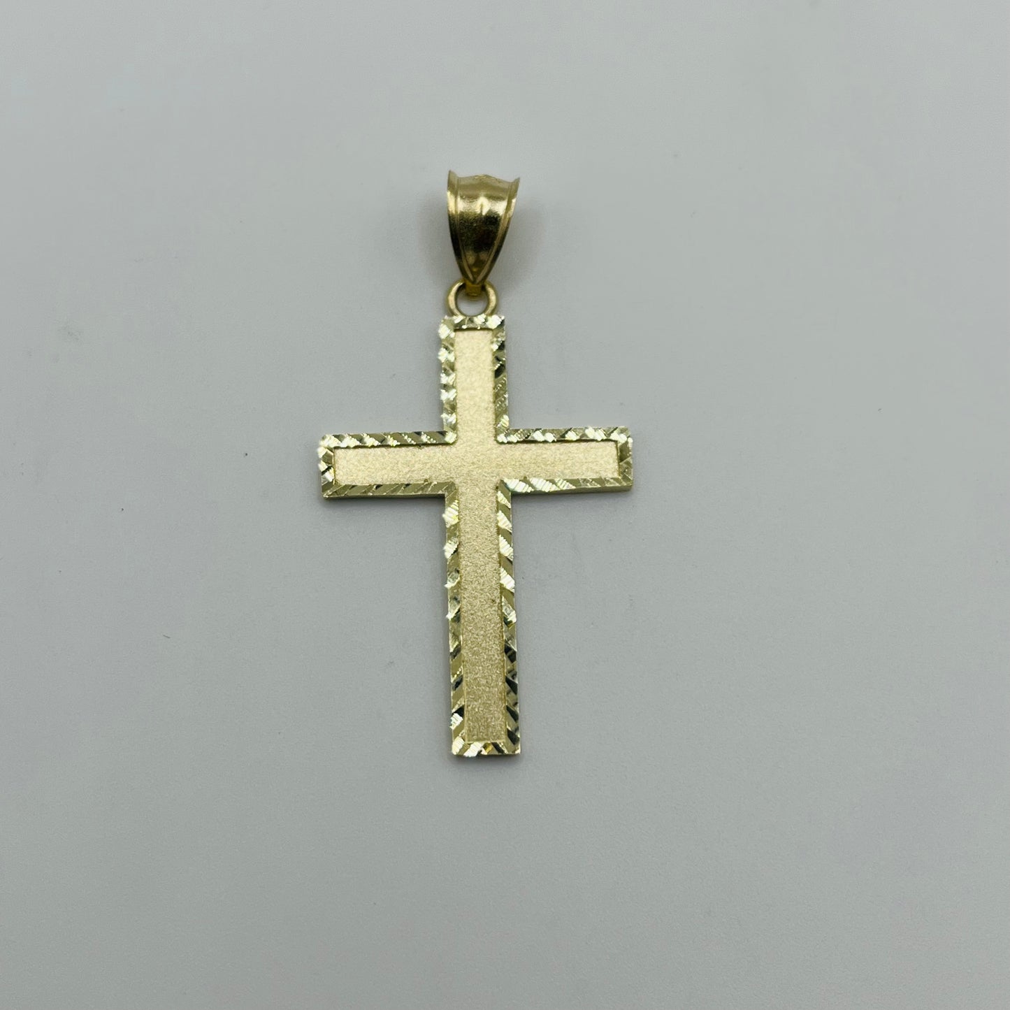 10k Gold Bold Cross Charm