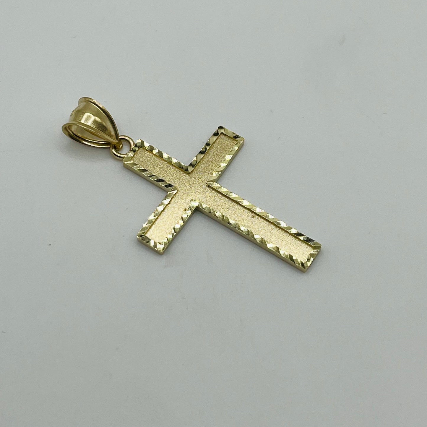 10k Gold Bold Cross Charm