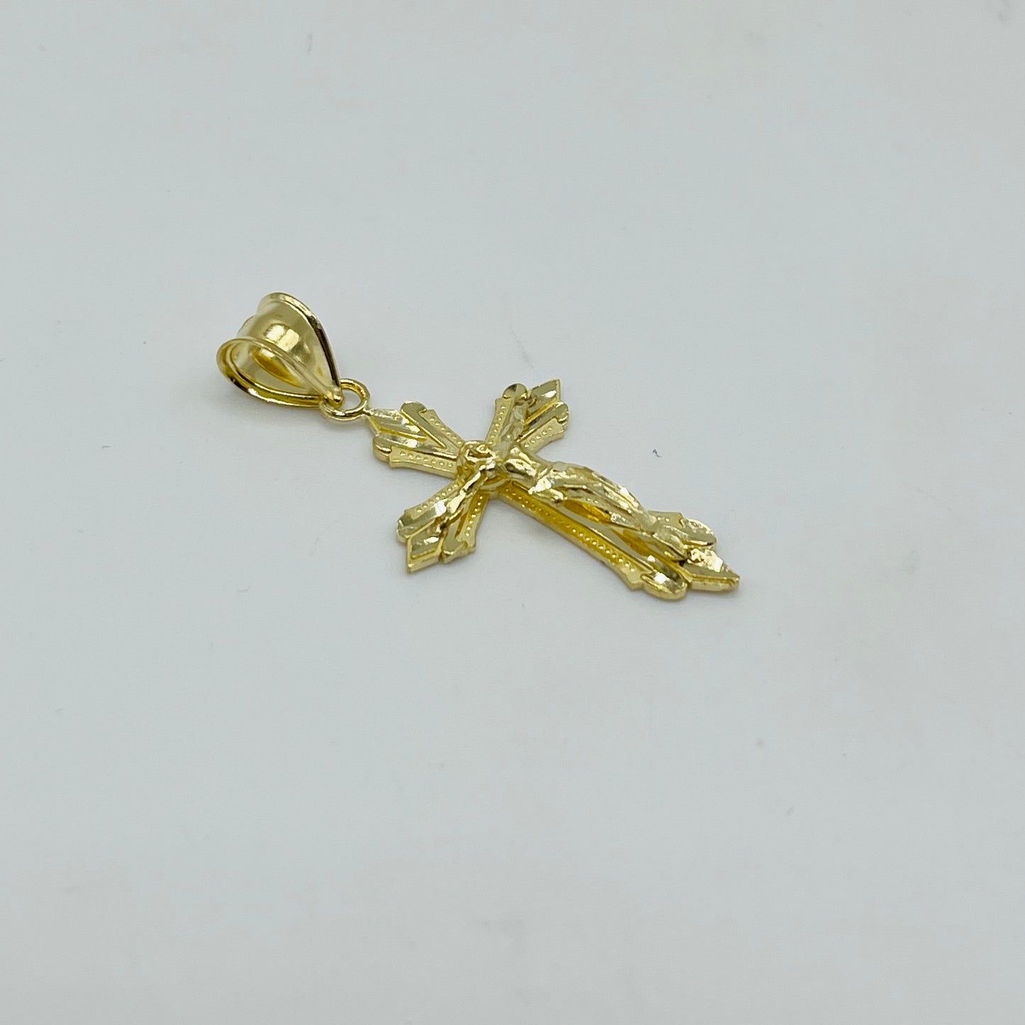 10k Gold Elegant Crucifix Charm