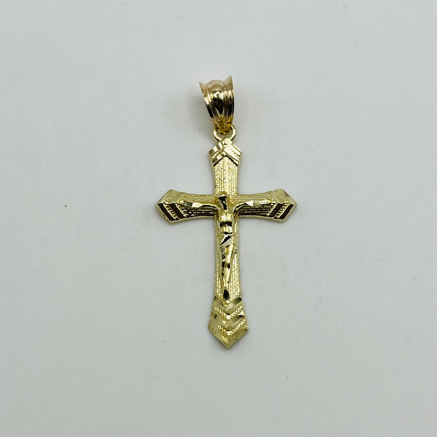 10k Gold Sleek Cross Charm