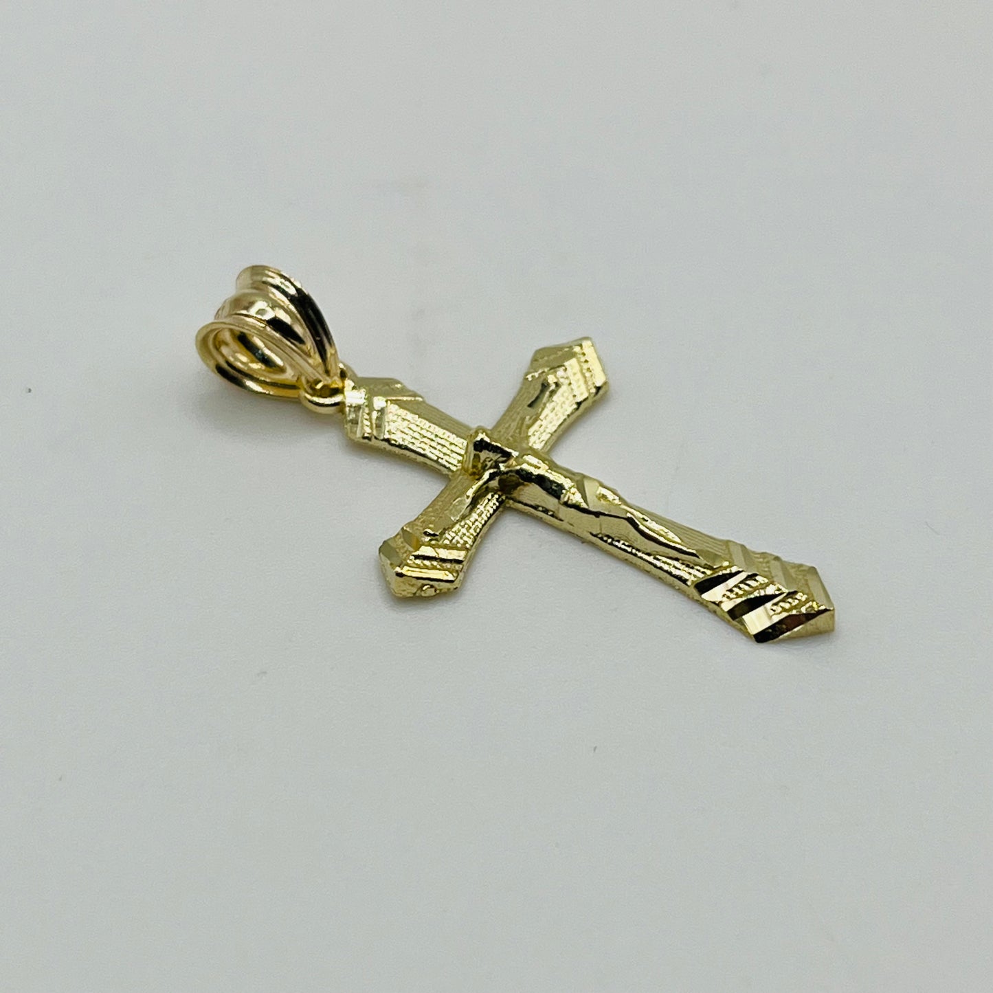10k Gold Sleek Cross Charm