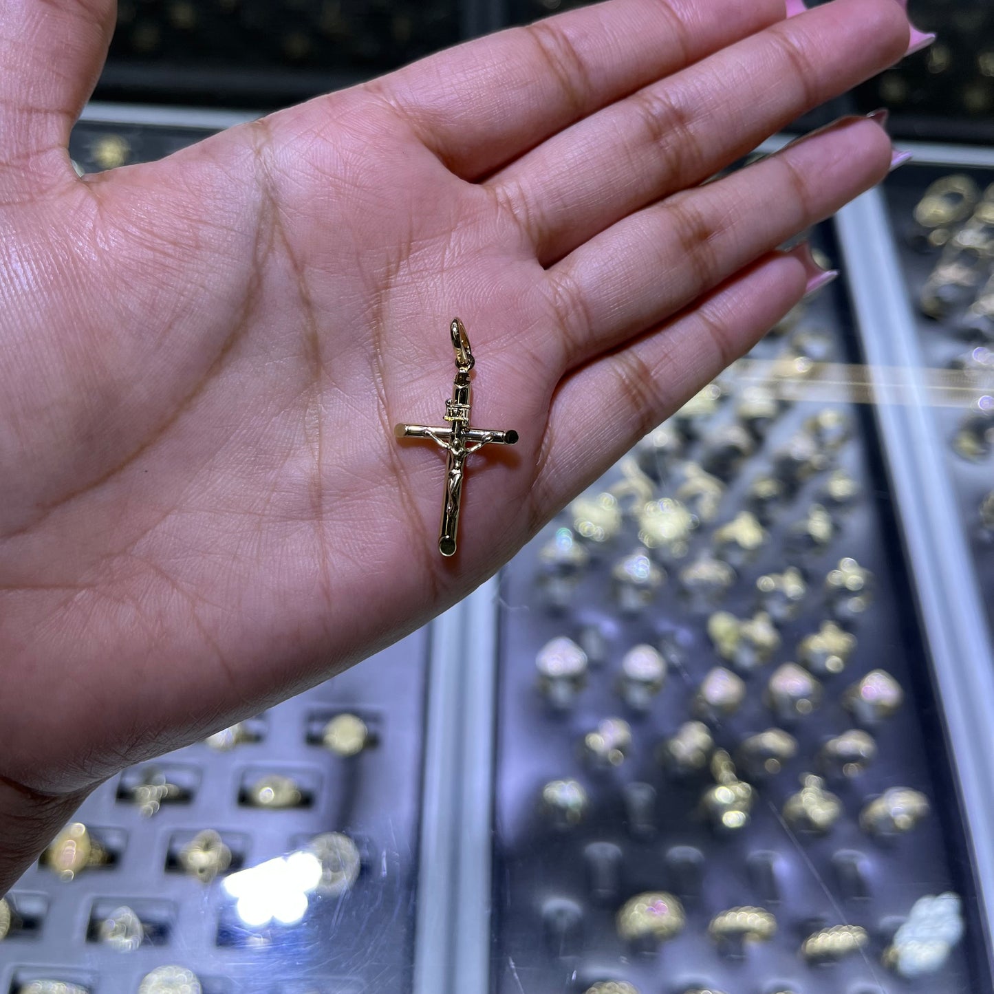 10k Gold Holy Cross Charm