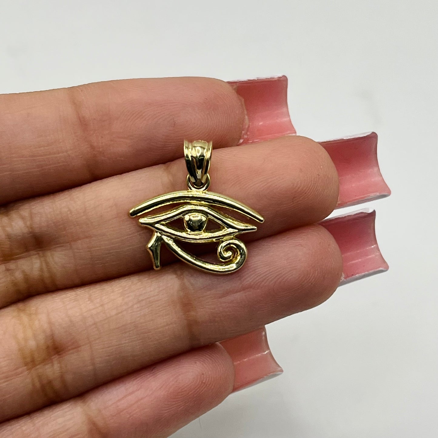 10k Gold Horus Evil Eye Charm