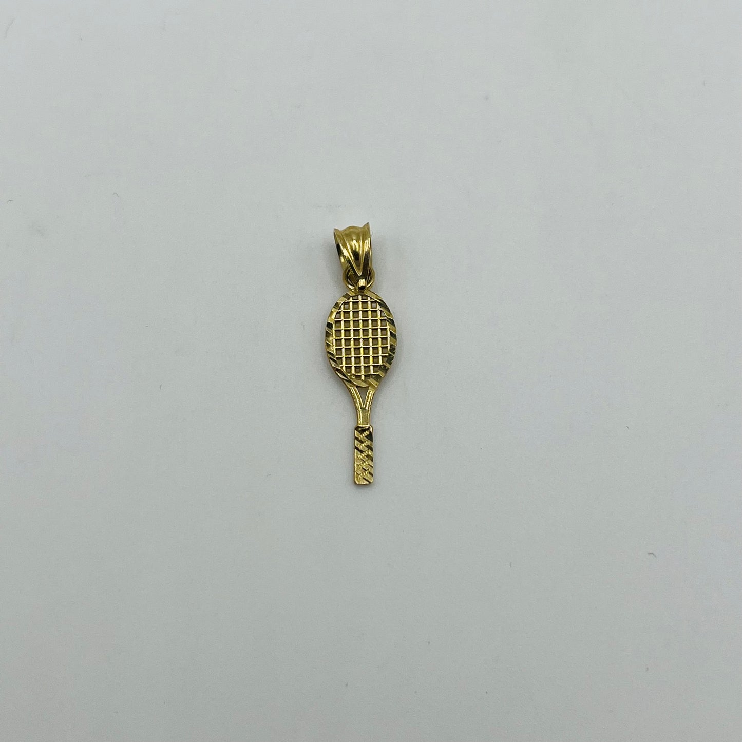 10k Gold Tennis Racket Charm