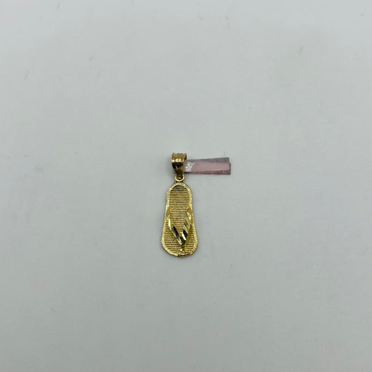 14k Gold Single Sandal Charm
