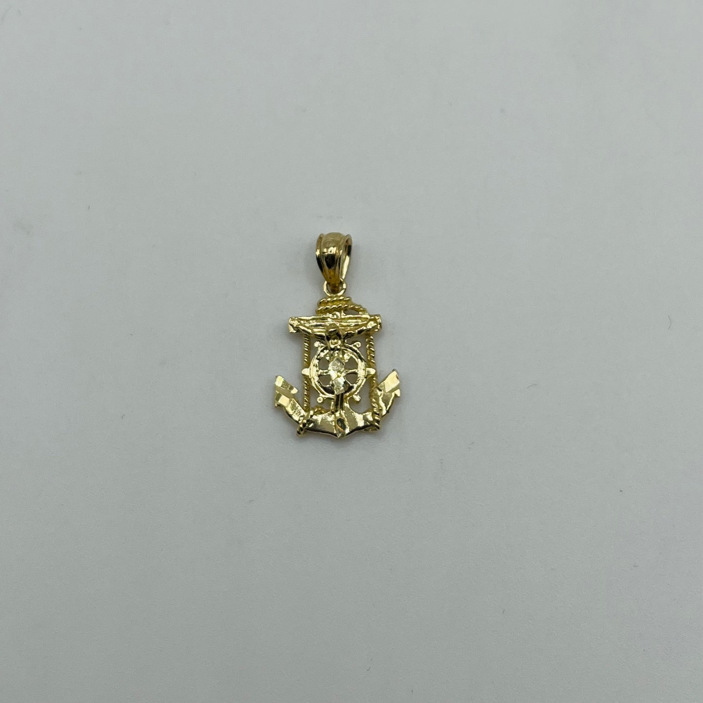 10k Gold Mariner Crucifix Cross Charm