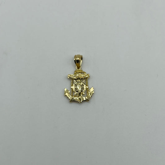 10k Gold Mariner Crucifix  Cross Charm