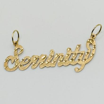 10K Gold Classic Single Nameplate (custom)