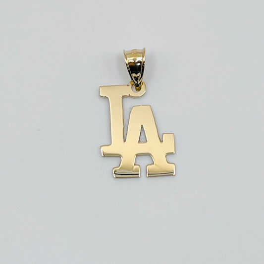 10K Gold LA Flat Charm