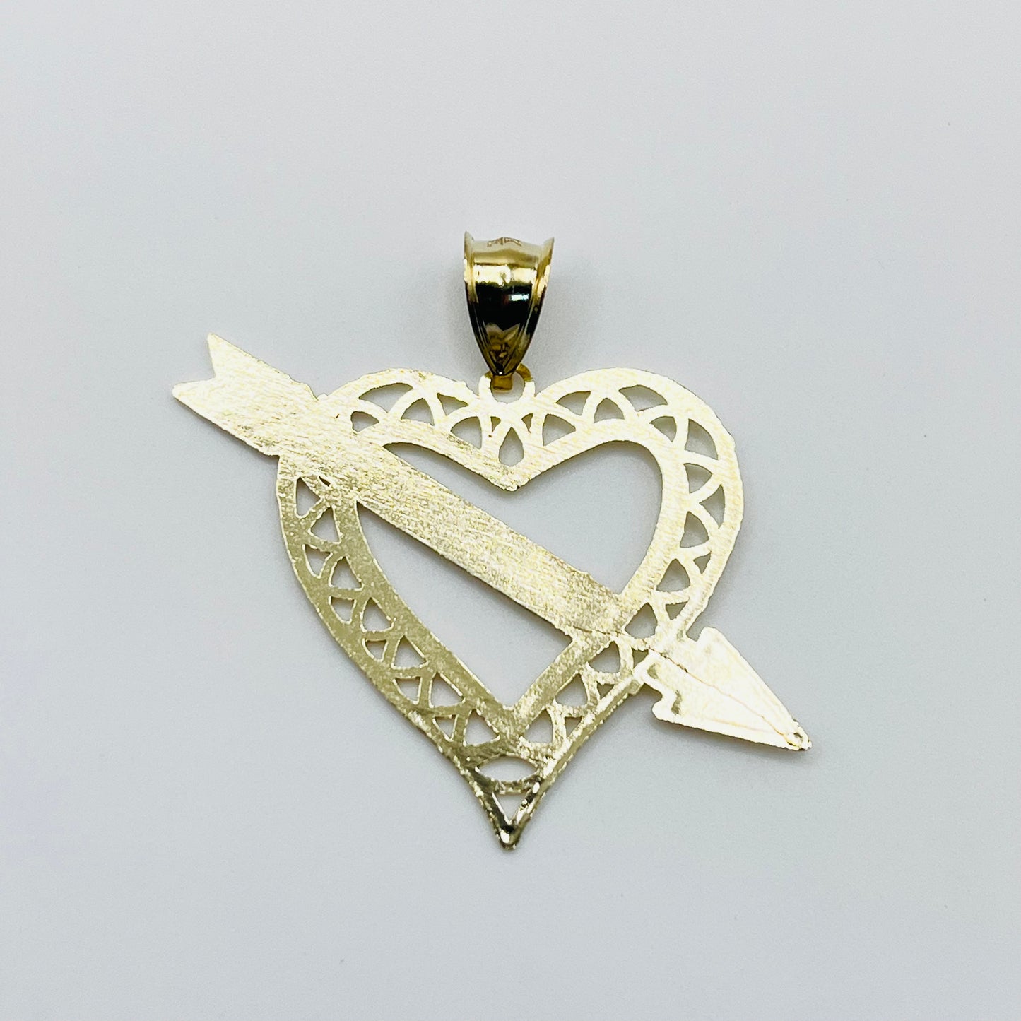 10K Gold Cupid's Arrow Charm