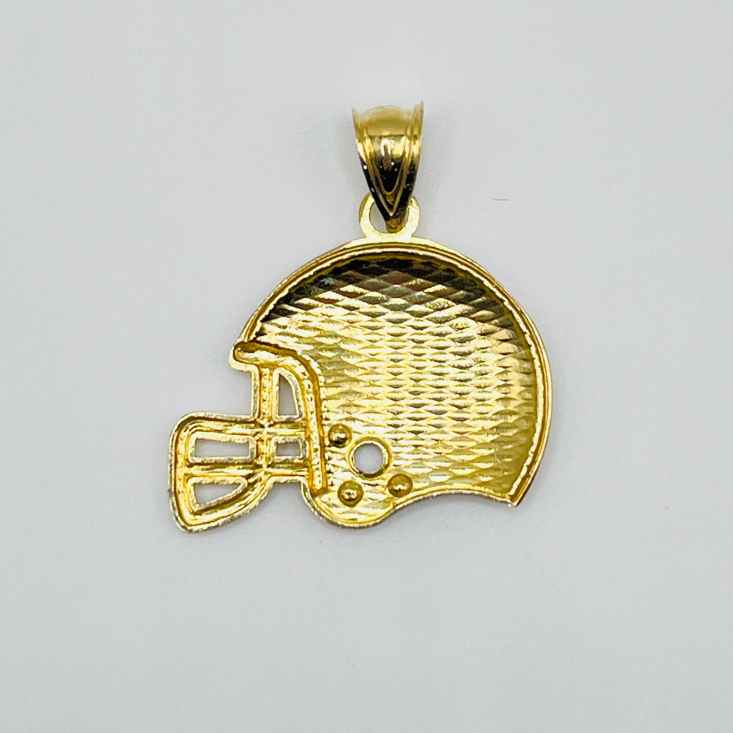 10K Gold Football Helmet Pendant