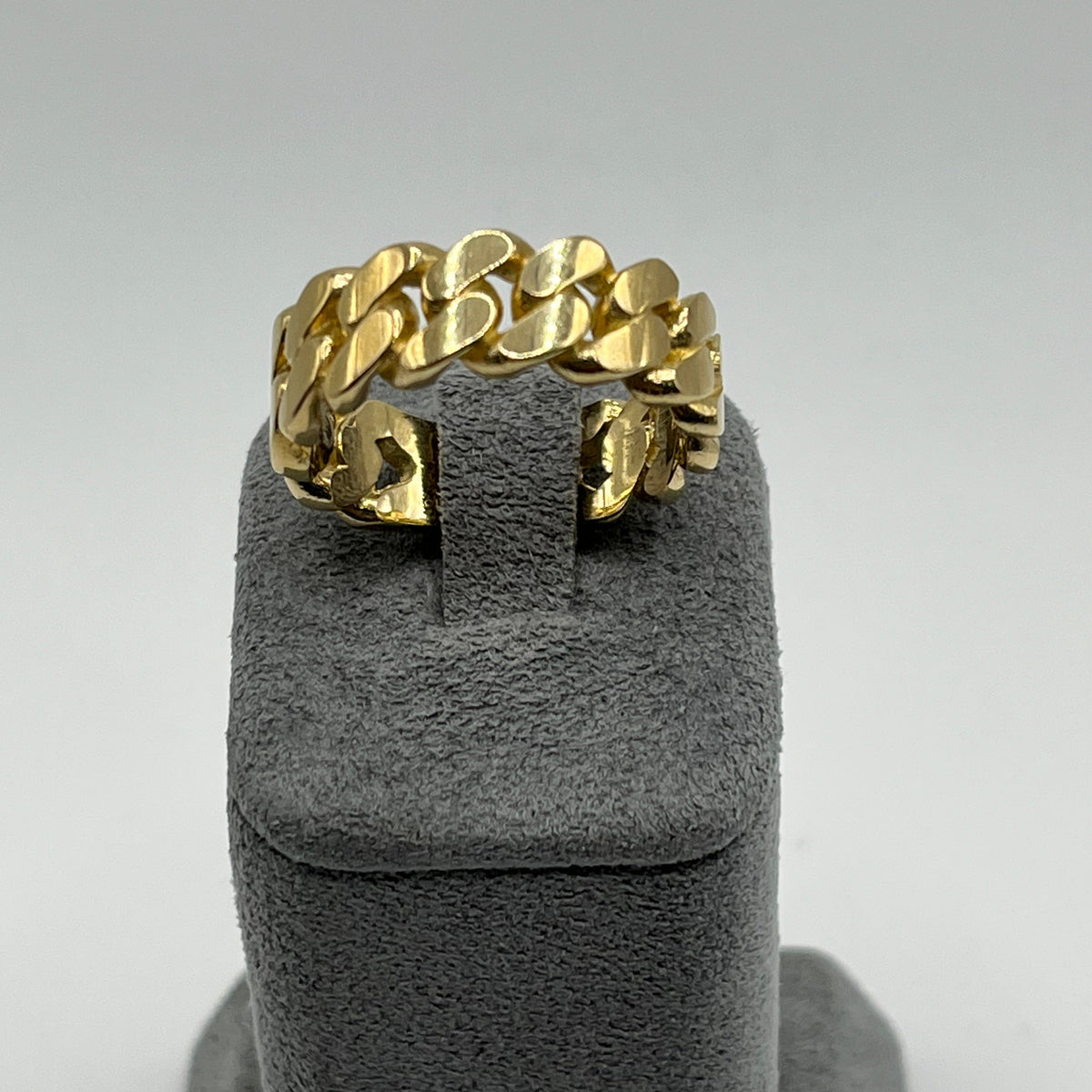 10K Solid Gold Miami Cuban Ring