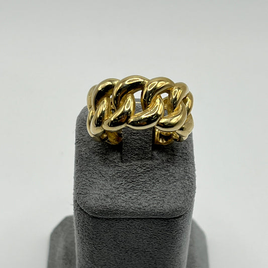 Large 10K Solid Gold Miami Cuban Ring
