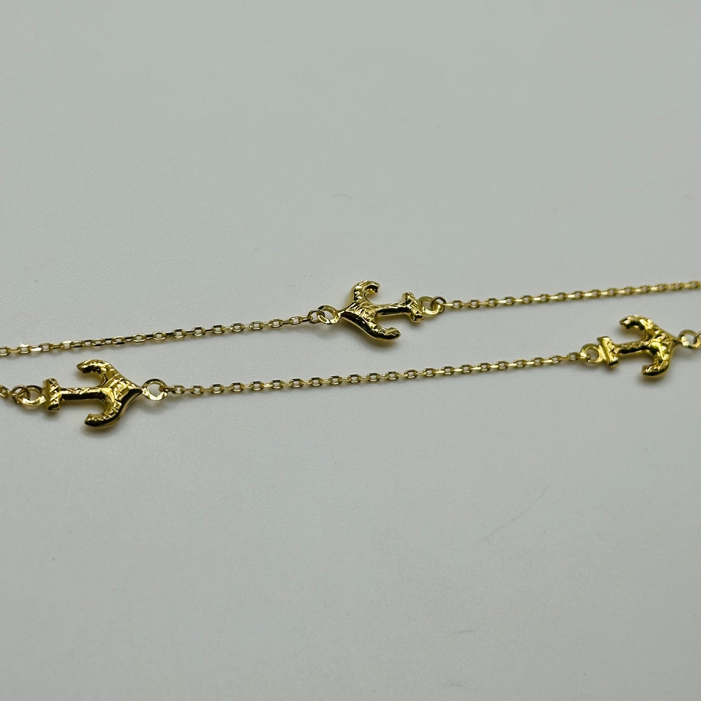 10k Gold Anchor Anklet