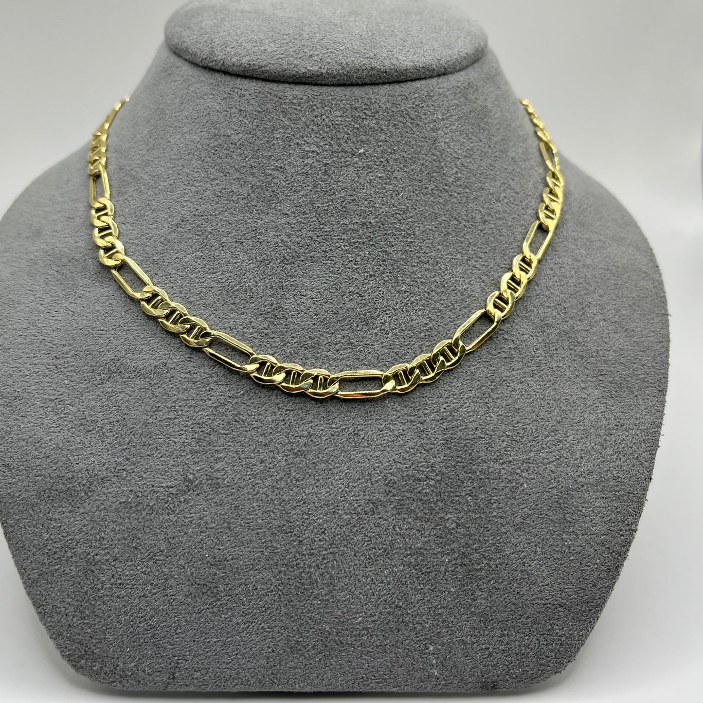 10k Gold 5mm Hollow Figucci Chain