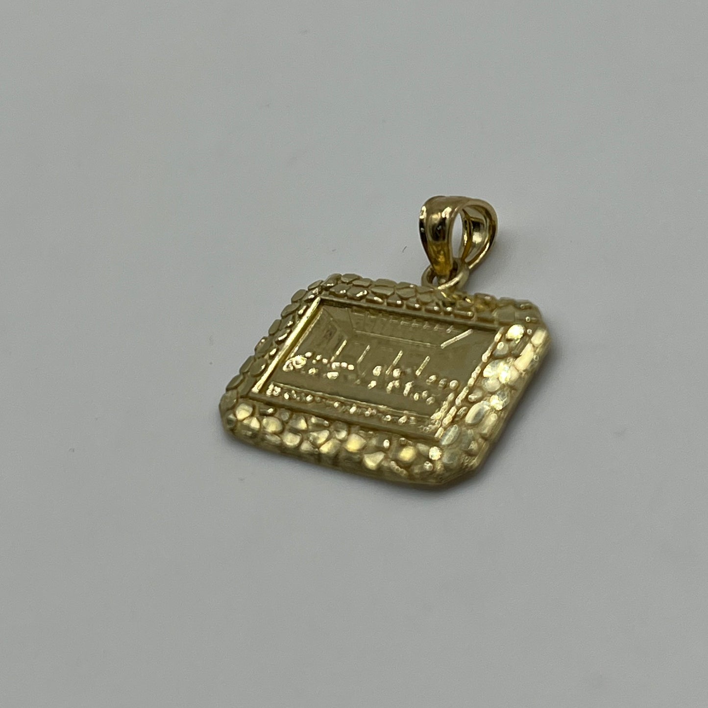 10K Gold Last Supper Nugget Pendant (Small)