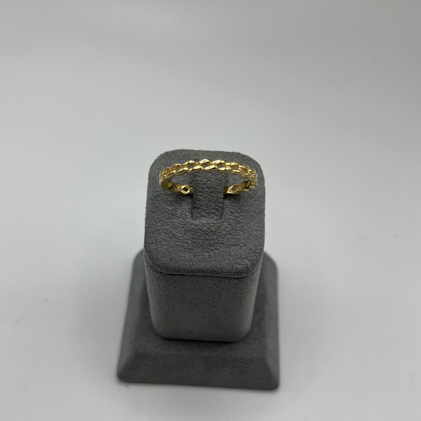 14k Gold Cable Link Ring
