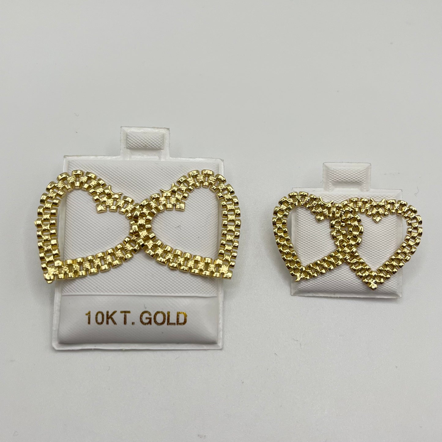 10K Gold RX Heart Earrings (small)