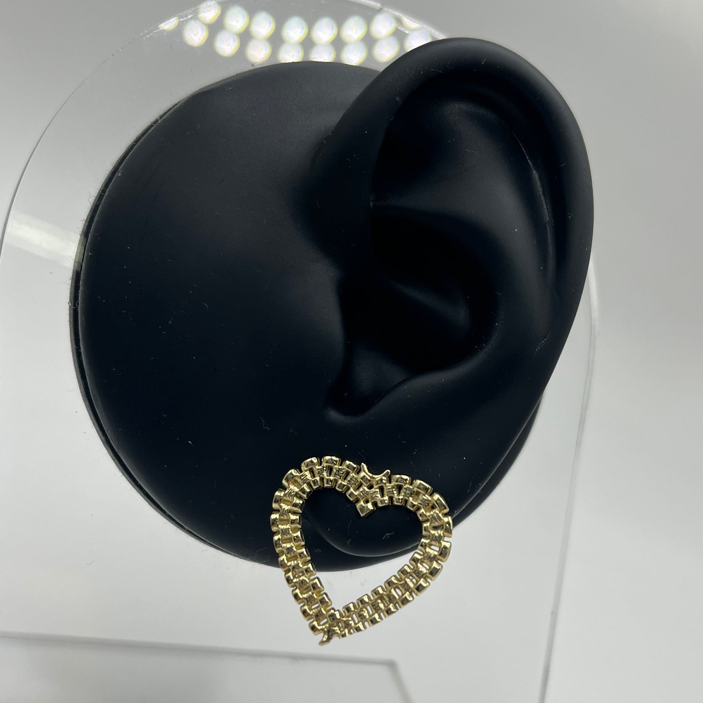 10K Gold RX Heart Earrings (small)