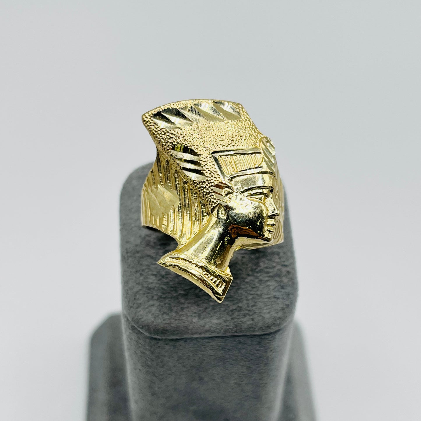 10k Gold Chunky Nefertiti Ring