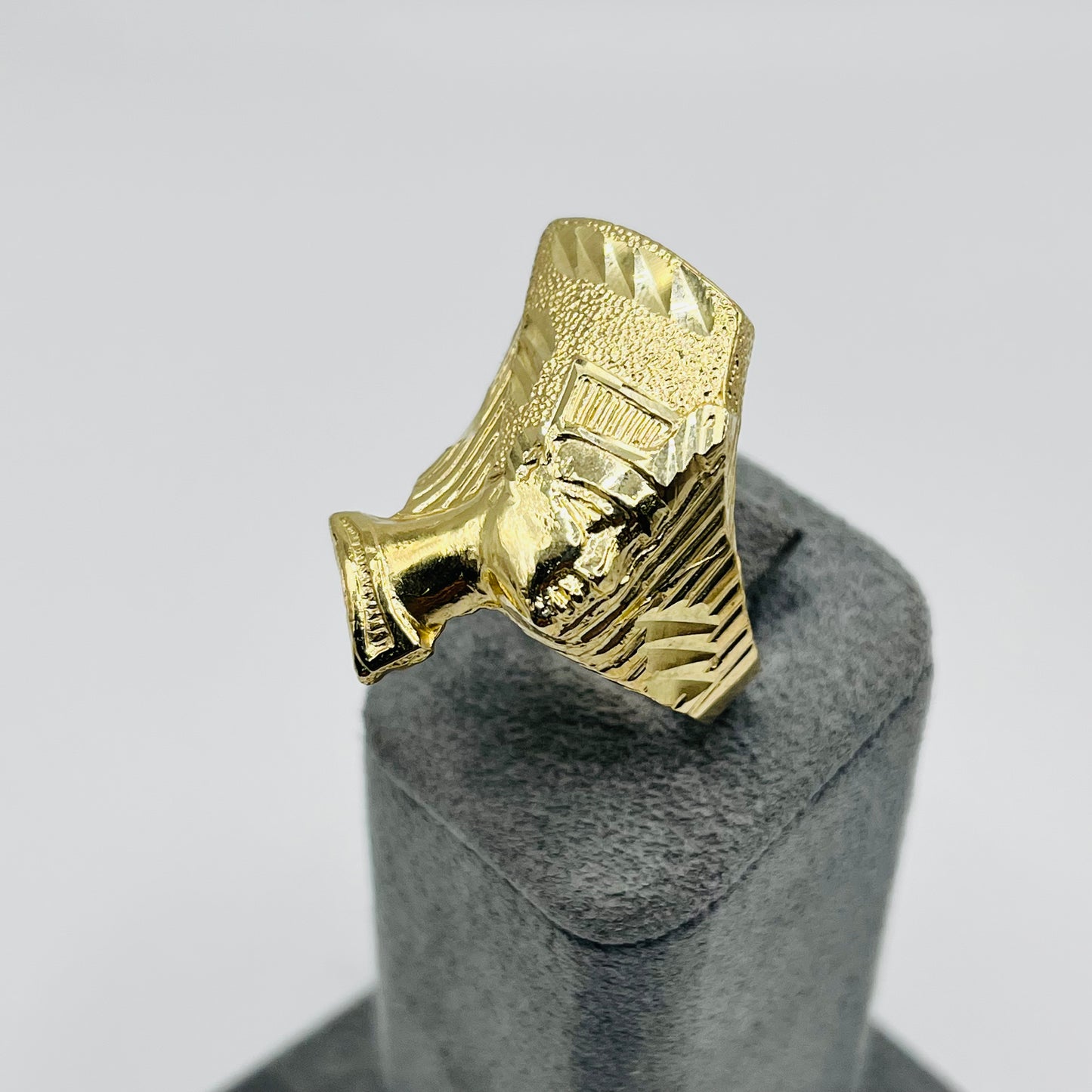 10k Gold Chunky Nefertiti Ring