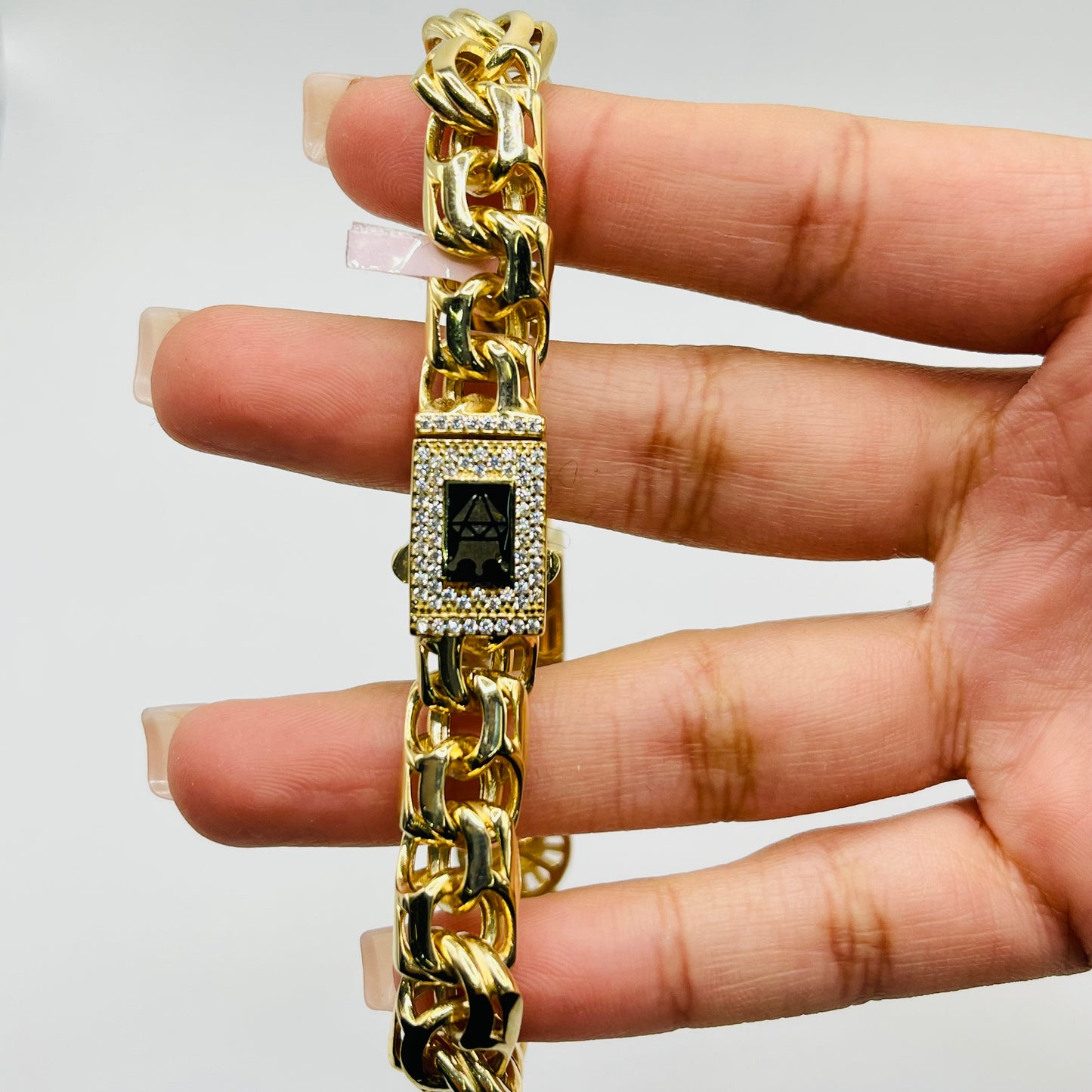 14K Gold 10MM San Judas Chino Bracelet