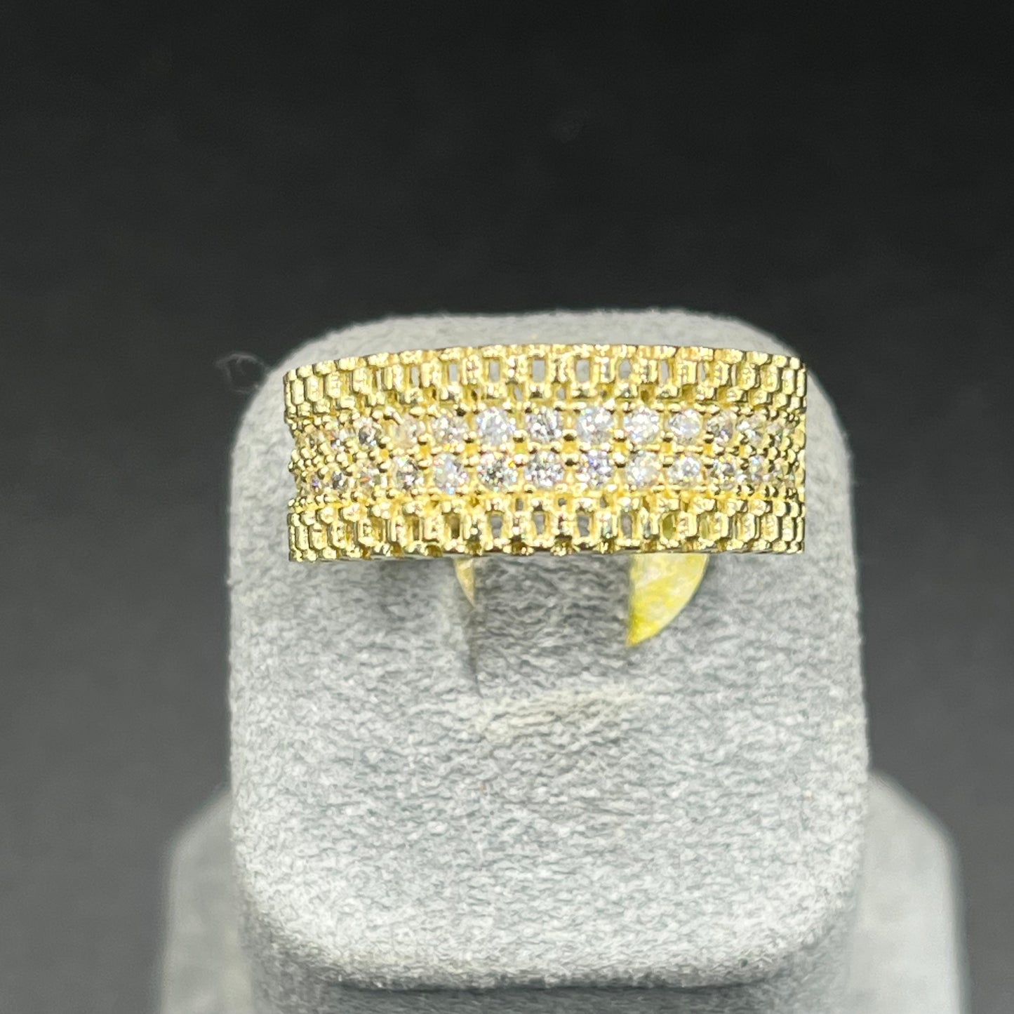 10K Gold RX CZ band