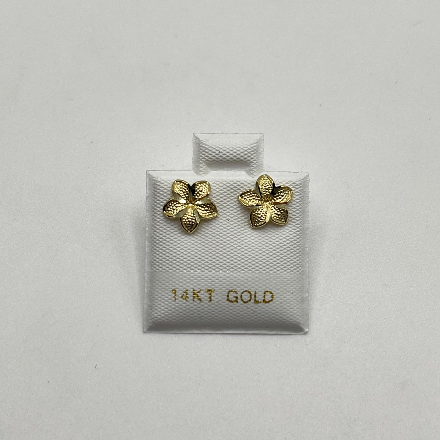 14k Gold Hibiscus Earrings (Small)