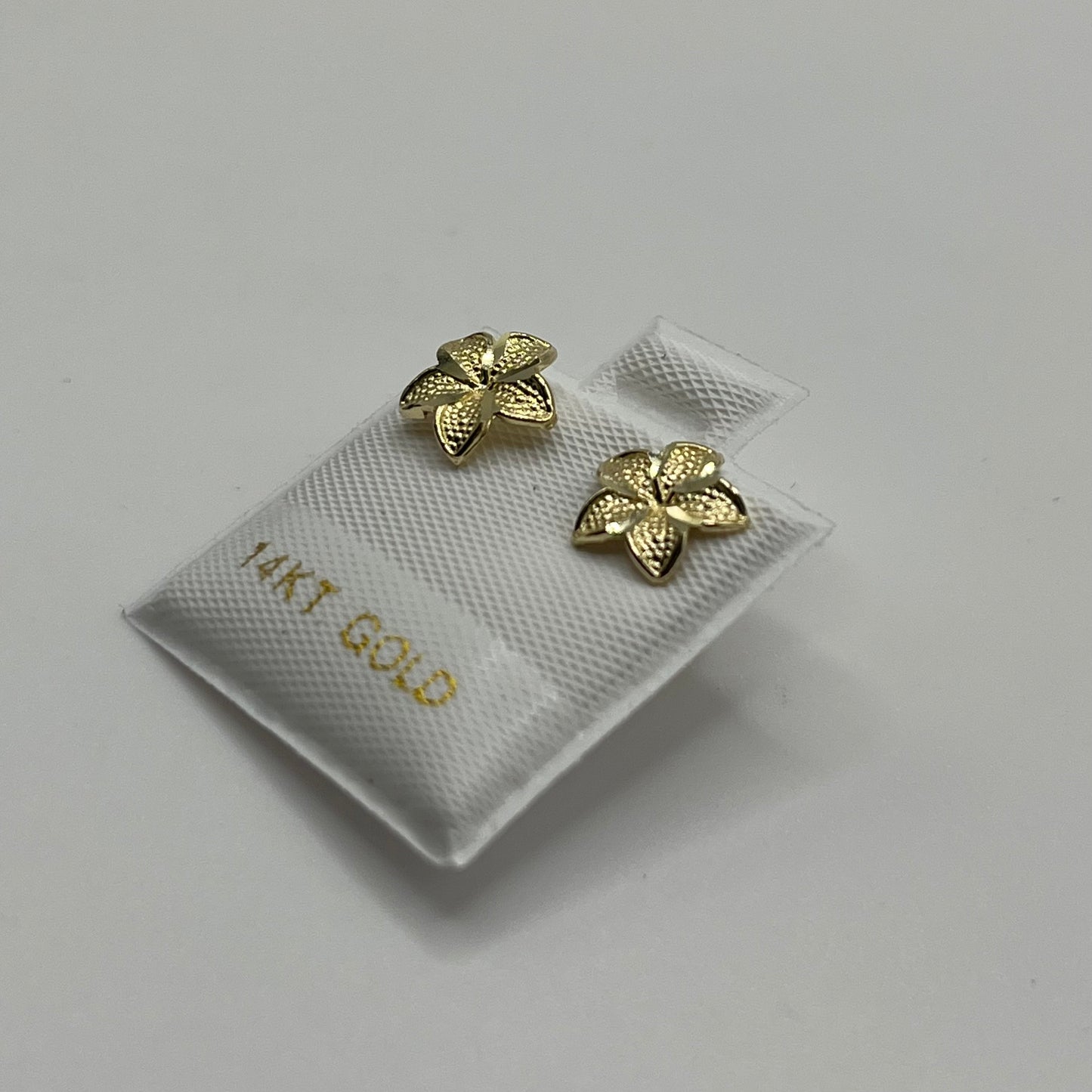 14k Gold Hibiscus Earrings (Small)
