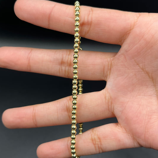 14K Gold Beaded Ball (Small balls 7")