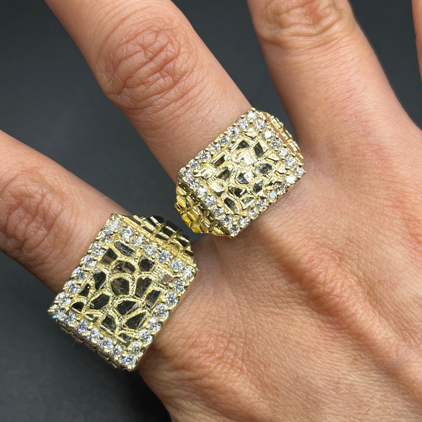 10K Gold Stunner Nugget Ring