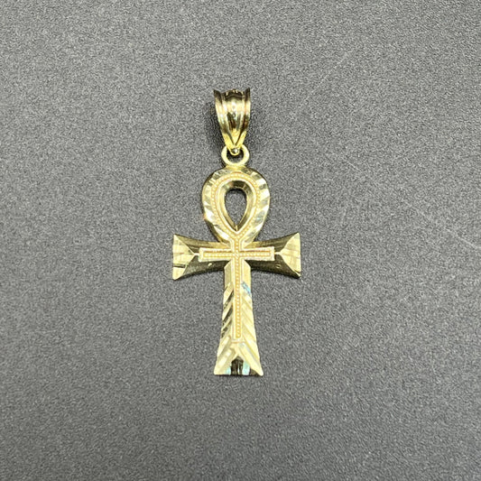 10K Gold Ankh Charm (sm)
