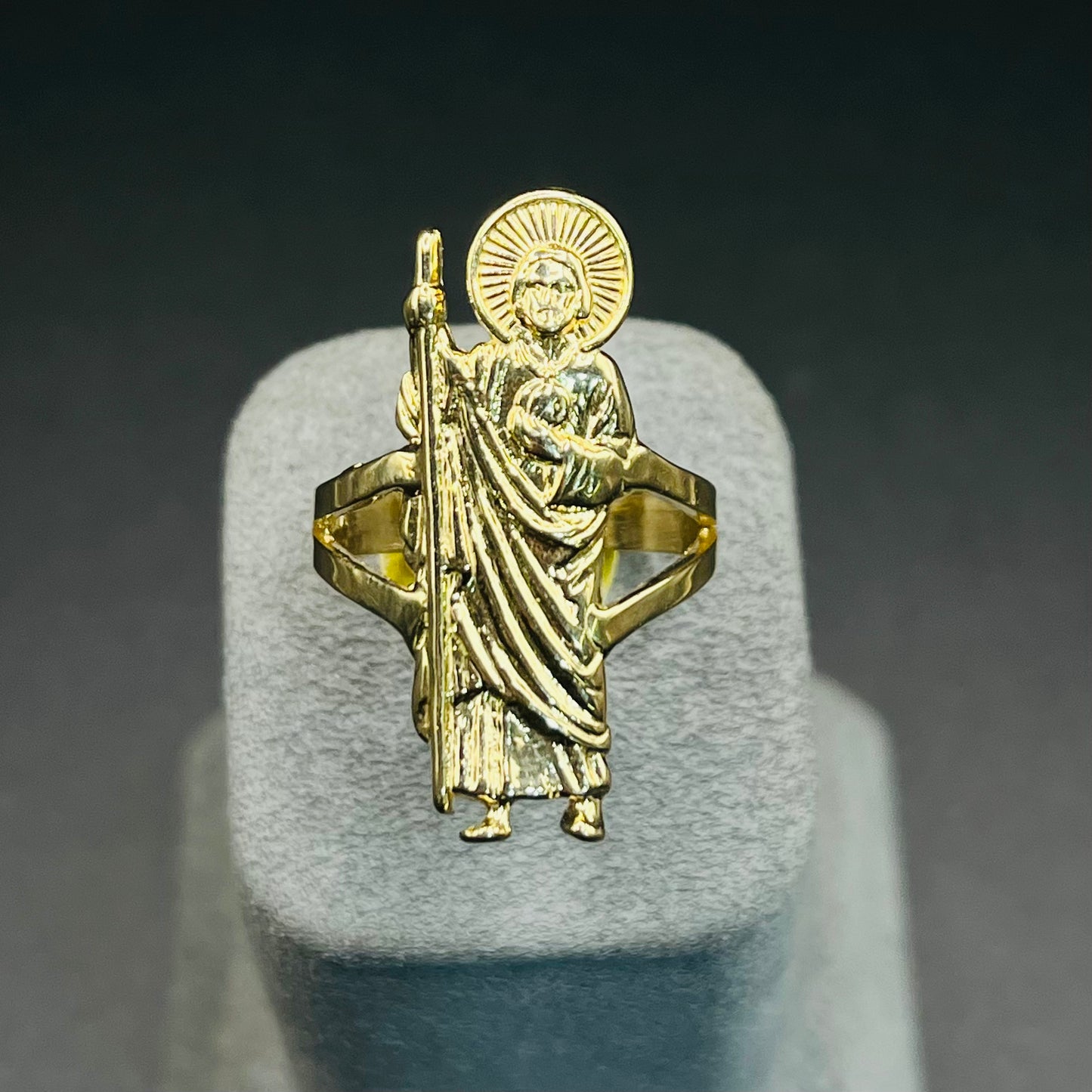 14K Gold San Judas Ring (Sm)