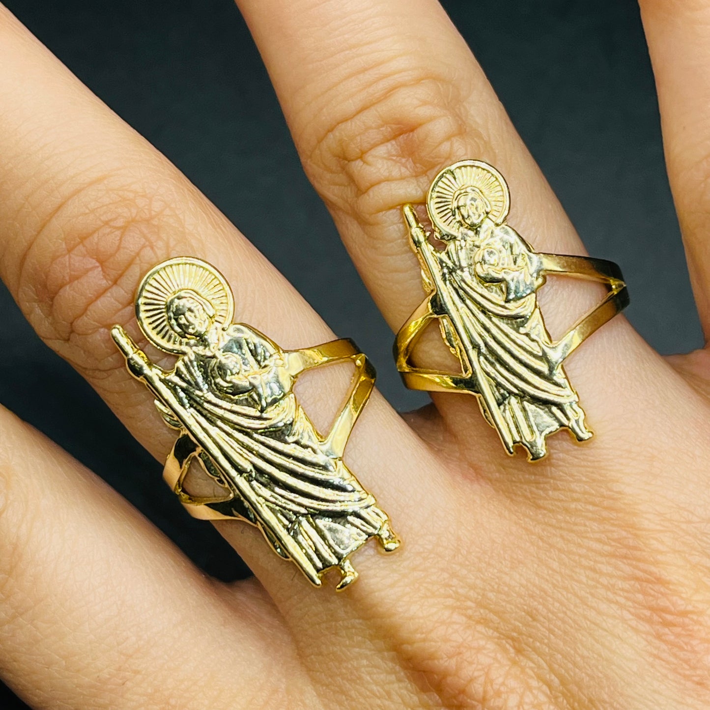14K Gold San Judas Ring (Sm)