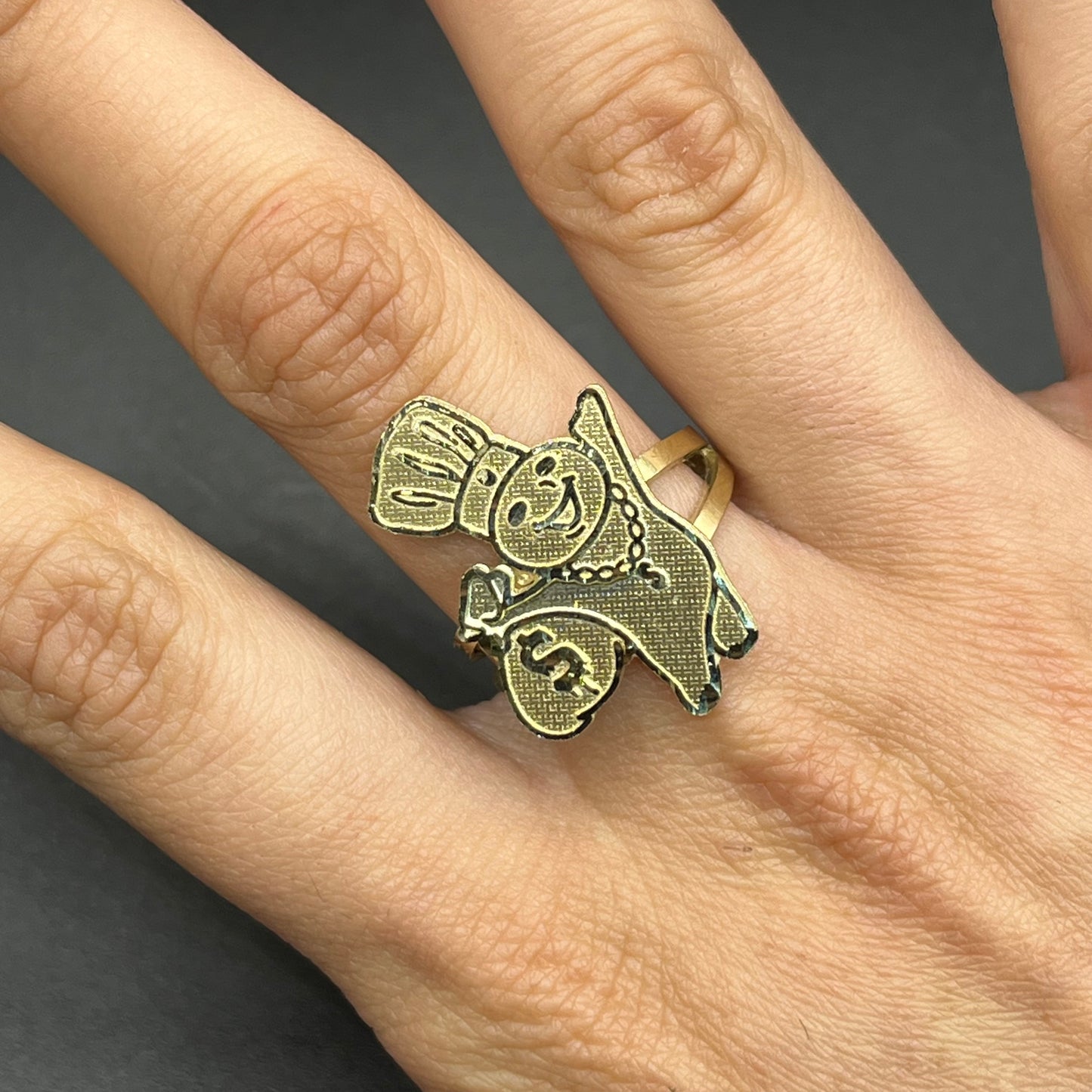 10K Gold Doughboy Ring