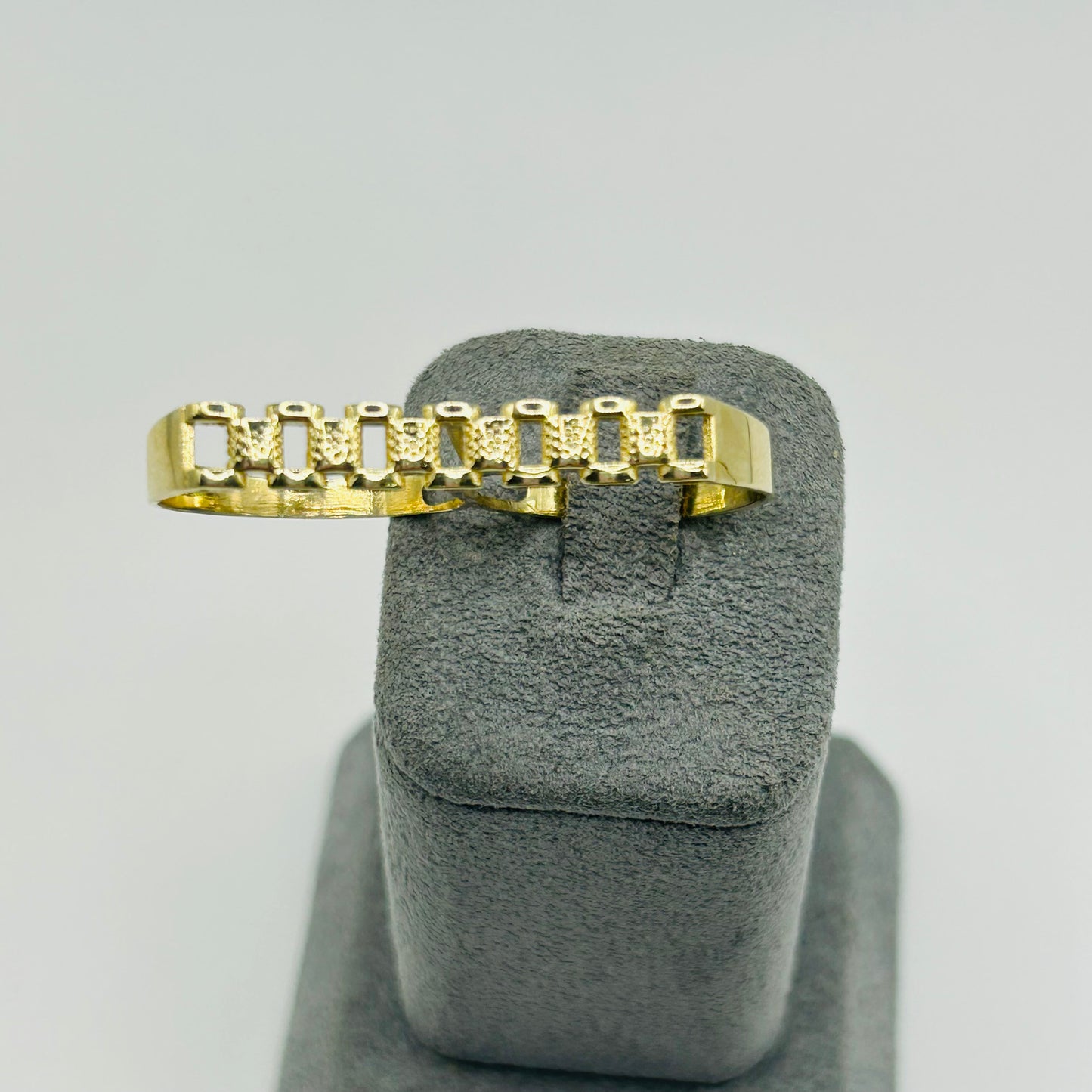 10K Gold 5mm Two Finger RX Ring