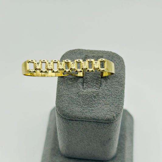 10K Gold 5mm Two Finger RX Ring