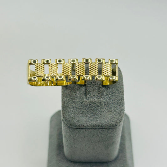10K Gold Two Finger 9.5mm RX Ring